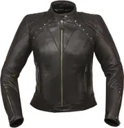 Modeka Jessy Gem Ladies Motorcycle Leather Jacket, black, Size 40 for Women