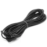 3/16 Inch Elastic Cord Shock Marine Grade Black 30FT Bungee Stretch for DIY