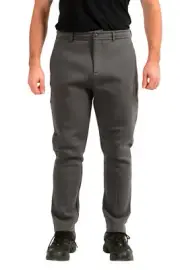 Hugo Boss Men's "Halboa AJ" Gray Flat Front Casual Pants US XL IT 54