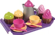 Cup Cake Coffee Set With Serving Tray