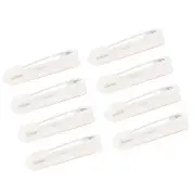 100Pcs Safety Bar Pins 36mm Adhesive Brooch Clasp Pin Backs for ID Badges, White