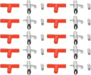 DECOMELODY 10Sets Automatic Rabbit Water Feeder Spring Type Drinking Tool for Rabbits Easy to Install No Water Leakage for