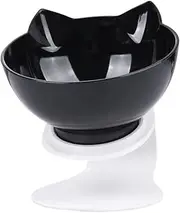 BESPORTBLE 1pc Black Titling Cat Feeder Dog Water Bowl Dog Feeding Bowl Pet Water Feeder