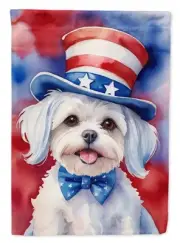 Maltese Patriotic American Garden Flag Mailbox Flag Decorative Yard Flag Banner