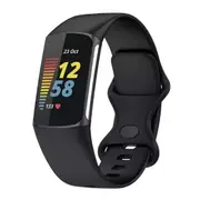 Black Replacement Bands for Fitbit Charge 5 6 Band Tracker Fitness Strap Wristbands