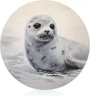 Chopping Blocks, Harp Seal Painting Printed Chopping Block,fruit Chopping Block,thickened Chopping Block,round Chopping Block