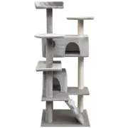 Andala Pets Cat Tree with Sisal Scratching Posts 125 cm Grey