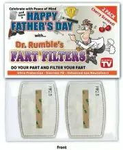 FUNNY Happy Father's Day FART FILTER Joke Card Dad Gift CHERRY SCENT - AIR PM2.5