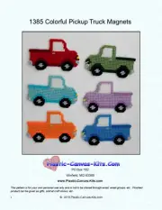 Pickup Truck Magnets- Plastic Canvas Pattern or Kit