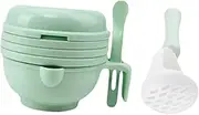 Cabilock 1Set Food Masher Bowl Multi Functional Grinding Tool for Puree for Months Easy to Clean Dishwasher Safe Shower Present