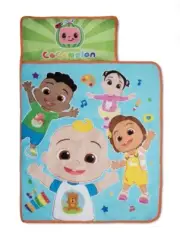 CoComelon "JJ Playtime" Toddler Nap Mat, JJ, Cody, and Friends, Blue