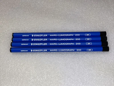 Staedtler Mars-Lumograph 2mm 200 5H Pencil Leads 4 Tubes w/ 2 Leads Each (8)NOS
