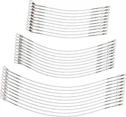 30Pcs Fishing Leader Wire Durable Fishing Lines with Swivels Snaps Leaders for Freshwater Saltwater Fishing Tackle