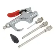 Air Blow Gun Compressed Line Duster Nozzle Tool Compressor Kit 6PC 0804