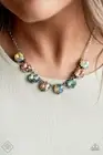 PAPARAZZI "DREAMY DECORUM MULTI OIL SPILL NECKLACE W/EARRINGSBEAUTIFUL6/21