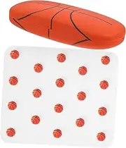 [BESPORTBLE] Hard Shell Eyeglasses Case for Boys Portable Sports Themed Glasses Holder Durable Eyewear Storage Box with Cleaning Cloth for Students and Travelers