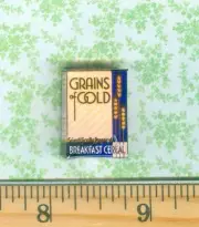 Dollhouse Miniature Size Victorian Grains of Gold HOT CEREAL BOX