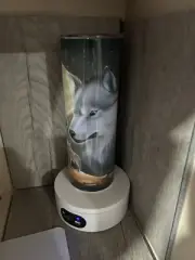 Graphic Skinny Tumbler- Wolves Howling at the Moon - 20oz Cup With Straw