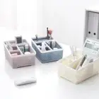 Trapezoidal Desktop Storage Organizer 4-Grid Student Stationery Shelf Bathroom