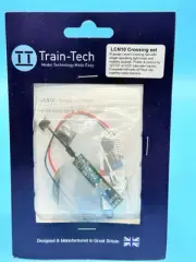 TRAIN-TECH 'N' GAUGE LCN10 LEVEL CROSSING BARRIER SET WITH LIGHT & SOUND NEW !