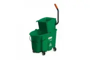New Rubbermaid Wavebrake Mop Bucket and Wringer Side Press - Green 33.1L