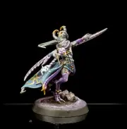 Pro Painted Warhammer Miniature WarCry Slaanesh The Masque Warlord