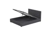 Milano Decor Eden Gas Lift Bed With Headboard Platform Storage Fabric