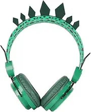 ETHZZLE Over Ear Headphones with Microphone Adorable Dinosaur Design Headband Volume Control Compatible with Laptop Tablet Smartphone Present