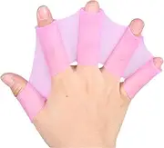 DDN Swimming Fins 3 Pair Unisex Frog Type Silicone Girdles Swimming Hand Fins Flippers Palm Finger Webbed Gloves Paddle Water Sports.(DDN52) (B)