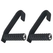 2Pcs Pulls Up Grip Handle Pull-up Bar Handle Non Slip Ergonomic for Gym Fitness Black