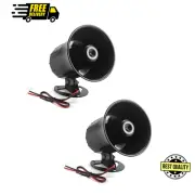 2Pack DC 12V Electric Siren Horn 110dB Loud Wired Alarm for Home Security System