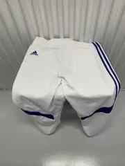 Adidas White and Blue Baseball Pants Men's Size Large Performace Climalite New