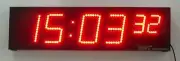 LED Alarm Clock with Stopwatch Function, 4" High Digits