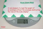 Taylor 1053WHT Glass Digital Scale Measures Ebay shipment or Kitchen Ingredients
