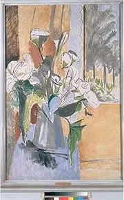 ARTICULOZY Giclee Print Rolled - Matisse, Henri - Bouquet of Flowers on a Veranda - 40x50 Inch Canvas Wall Decor Art Print