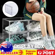 Premium Sneaker Shoe Box Clear Display Case Plastic Stackable Magnetic AUS