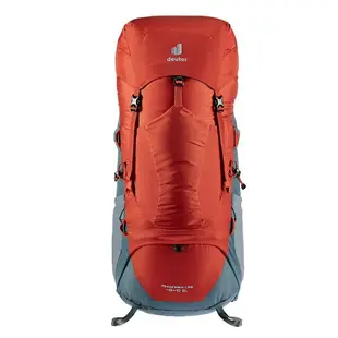 Deuter AIRCONTACT LITE拔熱式透氣背包 45+10SL 3340421 辣椒紅/蘆薈綠【野外營】