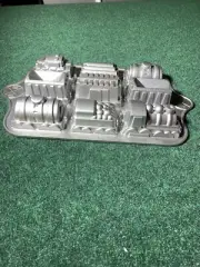 Train Cake Pan Muffin Nordic Ware Bundt Bakeware Cast Aluminum 5 Cups Collection