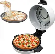 Electric Pizza Oven, 2000W Bread Toaster with Double-Sided Heating, 220°C Rapid Heating Pizza Maker for Pizzas Nachos Fajitas Omelettes