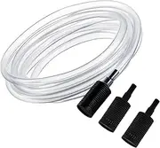 Pressure Washer Siphon Hose Downstream Soap Chemical Syringe Component for Power Washing, 10 ft, 3 Filters Snap-In Adjustable Valve Sucker