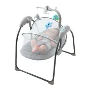 Multi-Functional Electric Baby Bed Sleep Assistant Crib Infant Cradle with Remote Control Rocking Rate & Bluetooth Music