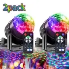 2x Disco Party Lights Strobe Led Ball Sound Activated Bulb Dance Lamp Decoration