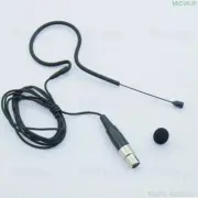 Black Eearset Headset Microphone for Shure Wireless TA4F mini Real photos