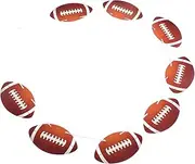 GOOHOCHY 8pcs Rugby Flag Sports Football Baseball Decoration Spiral Football Soccer Ball Football Flag Banners Prop Football Sports Banners Banners Brown Paper