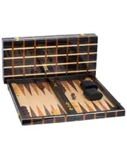 Bey-Berk 21in Art Deco Design Backgammon Set NoSize NoColor
