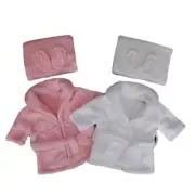 Baby Photography Props Baby Robe With Belt Bathrobes Bath Towel Photo Outfit