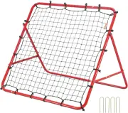 Soccer Rebound Net 39x39 | Adjustable Kick-Back Goal for Kids & Teens Training