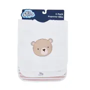 Big Softies 3 Pack Popover Bibs, Bear
