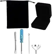 Mini Stainless Steel Urn Funnel Filler Kit - Complete Set with Jewelry Box, Cloth Bag, Screwdrivers for Cremation Ashes, Pet Memorials