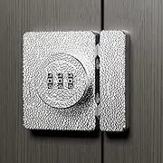 Keyless Cabinet Lock 3-Digit Combination for Swinging， Drawer, Cupboard, Locker, Closet, Child Safety, Easy Installation (Silver)